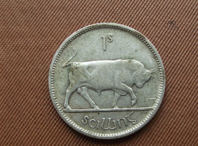 Irish Free State. 1933 Silver Shilling