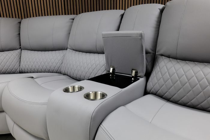 Rita Manual Corner Leather Recliner Sofa