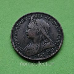 United Kingdom 1901 year Bronze Half Penny.