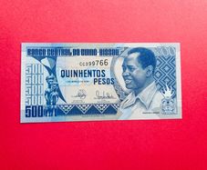 Guinea. Bissau  500 Pesos.  1990 ( Uncirculated ) Pick  12