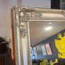 Large Ornate Silver Leaner Mirror Image 3