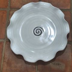 Stephen Pearse Large Pottery Curly Dish