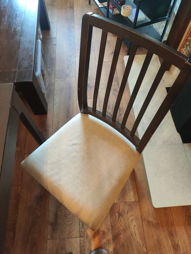 IKEA ekedalen Extendable Dining Table (Black-Brown) & 4 Padded Chairs