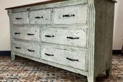 FLASH SALE ! Was 595 Now 495 ! Painted &amp; Distressed Solid Wood Vintage Commode