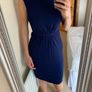 Armani backless midi navy dress as new Image 2
