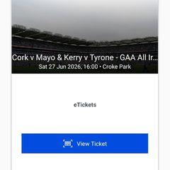 gaa tickets cork v mayo / kerry v tyrone