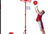 Kids Adjustable Basketball Hoop  Indoor &amp; Outdoor Play Set with 3 Balls
