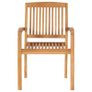 Stacking Garden Chairs 8 pcs Solid Teak Wood Image 4