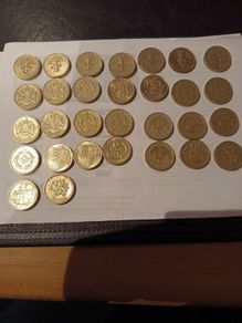 Old English pound coins