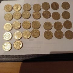 Old English pound coins