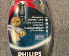 Philips 24K Gold 1.5m Headphone Extension Cable