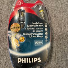 Philips 24K Gold 1.5m Headphone Extension Cable