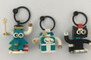 3x Lego Christmas ornaments