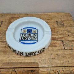 Dublin dry gin ceramic ashtray