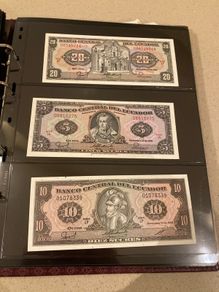 Ecuador Uncirculated Banknotes Lot