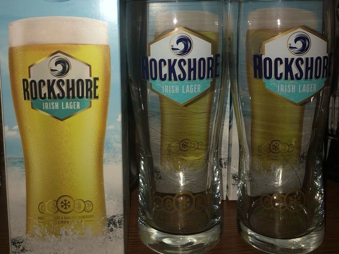 Beer glasses Rockshore pints brand new