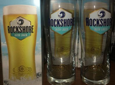 Beer glasses Rockshore pints brand new