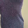 Worn once. So Amazing Size 8 Lurex purple navy pink sparkle dress with kick pleat Image 3