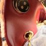 Designer inspired Polka Dots Fur bag Image 4