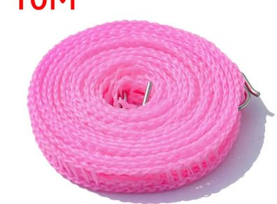 clothesline pink cloth line 10M Portable Anti-Skid Outdoor Drying Rope