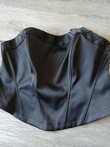 New Black beaded bustier top size 20