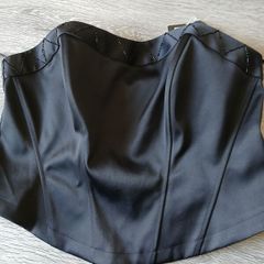 New Black beaded bustier top size 20