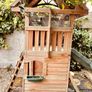 Selwood Olympia Wooden Playhouse, Slide and Climbing Wall Image 3