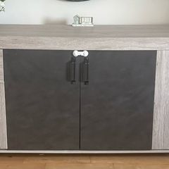 Grey Storage Cabinet