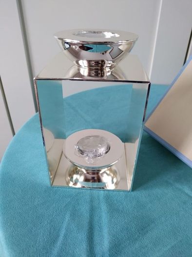 newbridge silver square tea light holder