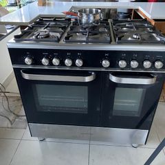 Gas and electric cooker