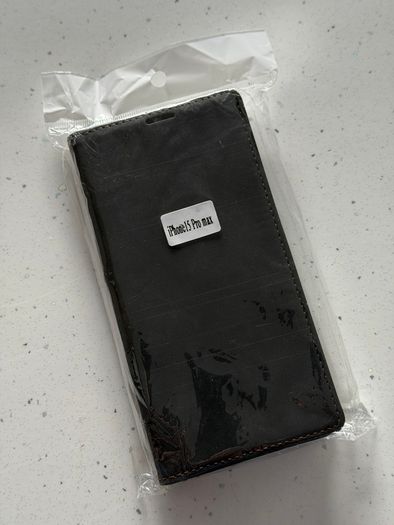 New TechNow Wallet Case for iPhone 15 Pro Max - Black