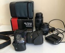 Sony Digital Camera & 3 Lenses