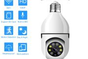 1080P PTZ 360 Wifi IP Camera Indoor 4X Digital Zoom AI Human Detect Wireless Camera H.264 Audio P2P 2MP Security CCTV Bulb Camera
