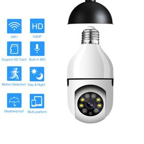 1080P PTZ 360 Wifi IP Camera Indoor 4X Digital Zoom AI Human Detect Wireless Camera H.264 Audio P2P 2MP Security CCTV Bulb Camera
