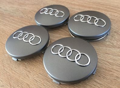 4 x Audi Alloy Wheel Centre Caps 60mm