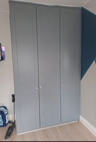 Painted fitted wardrobes