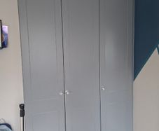 Painted fitted wardrobes