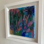 FREE Frame Original Art Original Painting Tropical Art Botanical Art Blue Painting Image 3