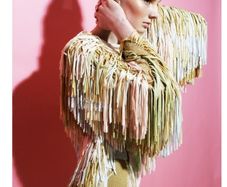 Knitwear Designer Tim Ryan Fringe Jacket