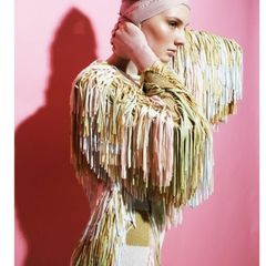 Knitwear Designer Tim Ryan Fringe Jacket