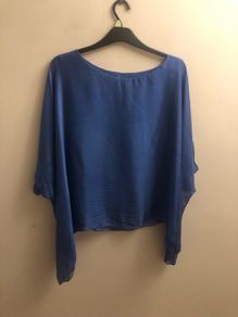 Blue blouse (approx size 20)