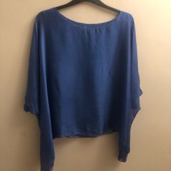 Blue blouse (approx size 20)
