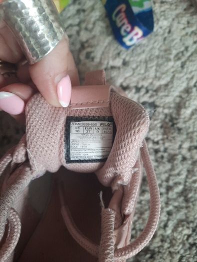 girls pink fila runners