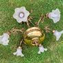 Vintage 6 arm brass chandelier Image 5