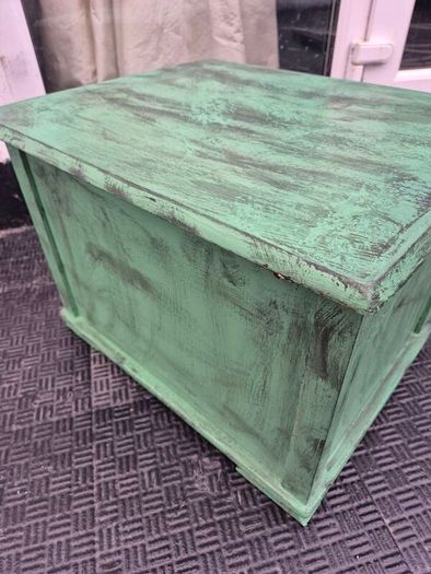 Small Vintage style  2 glass door counter  cabinet