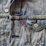 Levi's levi strauss denim blue jeans jacket S Image 8
