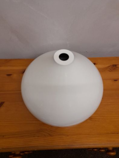 2 Large White Metal Light Lampshades