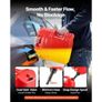 Fuel Container, 19 L, Gas Tank with Spout & Clear Scale, 15 L/min Max Flow Rate, Secure & Leak-proof, Portable Flat Fluid Container for Most Cars Motorcycle Image 3