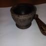 Pestle and mortar palm wood Image 4