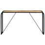 Console Table 140x35x76 cm Solid Rough Mango Wood Image 2